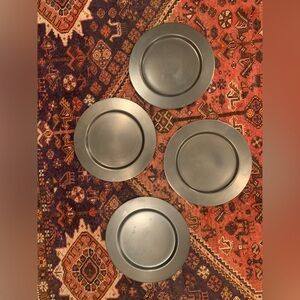 Pottery Barn Bleeker Bronze Chargers Set of 4